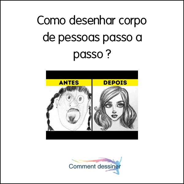 Como desenhar corpo de pessoas passo a passo